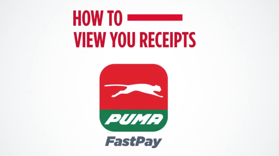 Puma FastPay Receipts